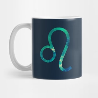 Leo Zodiac Watercolor Design Mug